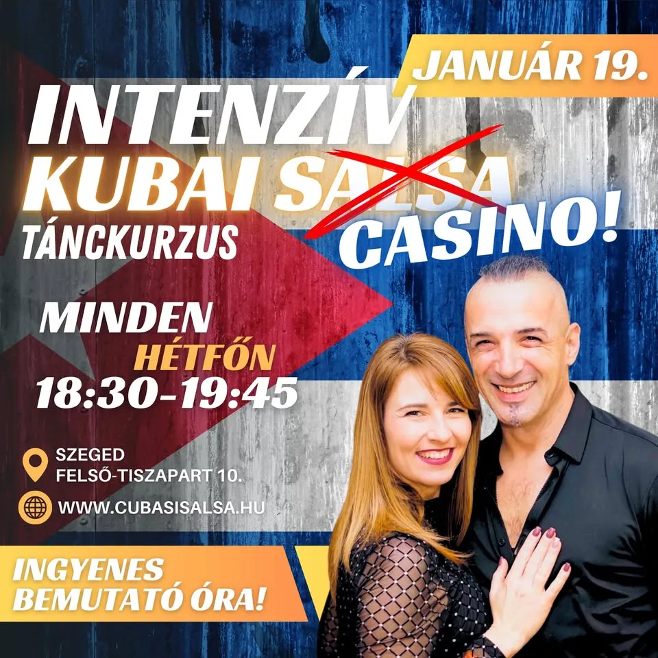 Intenzív kubai salsa (casino) tánckurzus